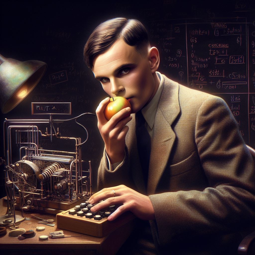 dall-e%203%3A%20%22alan%20turing%20inventing%20turing%20machine%2C%20cracking%20the%20enigma%2C%20conceiving%20turing%20test%20and%20biting%20into%20the%20poisoned%20apple%22